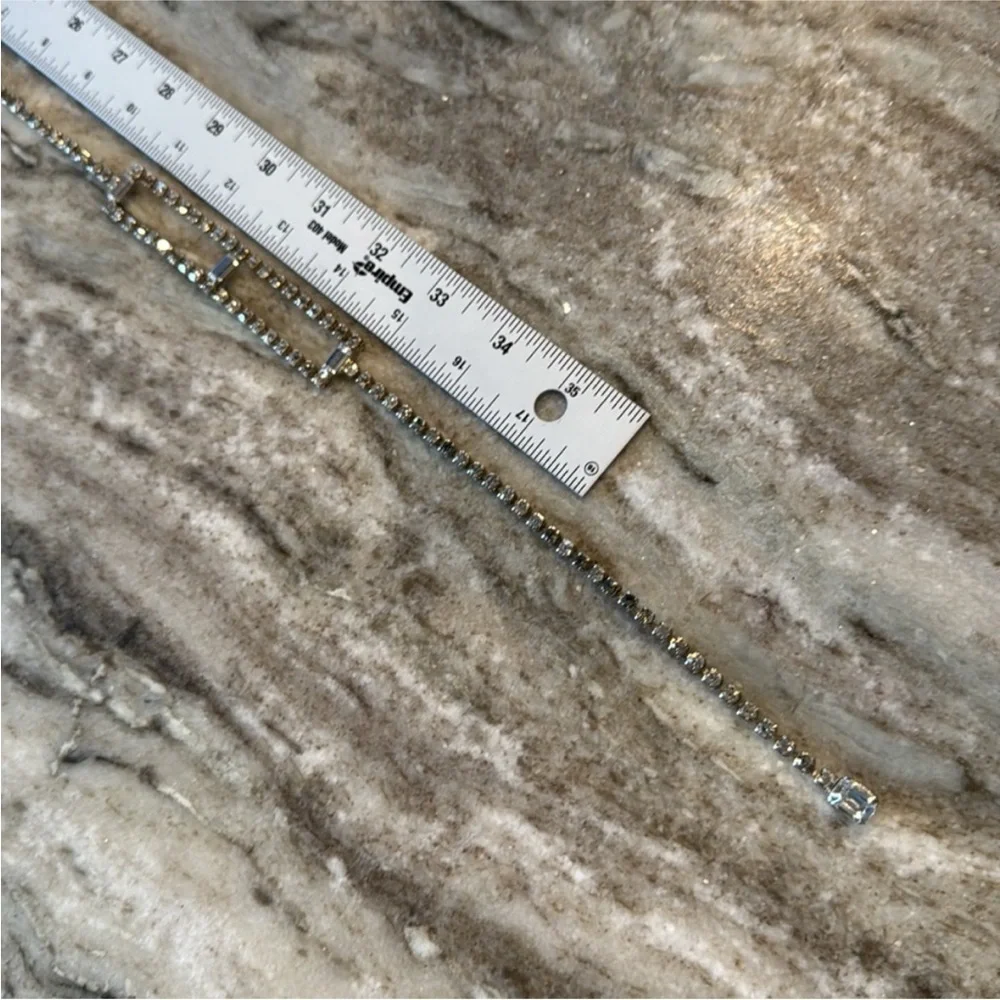 Vintage Mid Century Art deco Rhinestone Belt